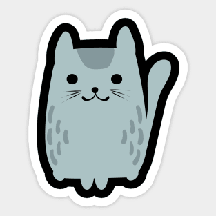 Cute cat childish print. Perfect for t-shirt, apparel, cards, poster, nursery decoration. Vector Illustration Sticker